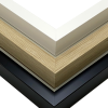 Frame colours, wood, white and black