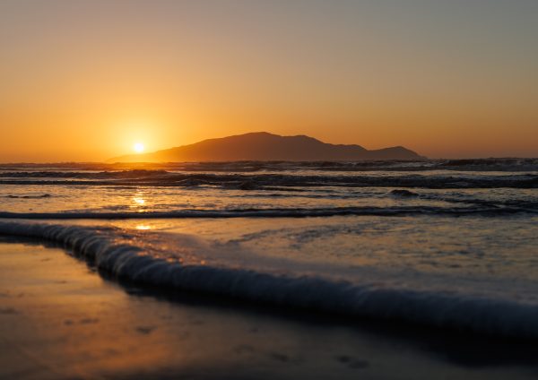 Sunset Over kapiti Island